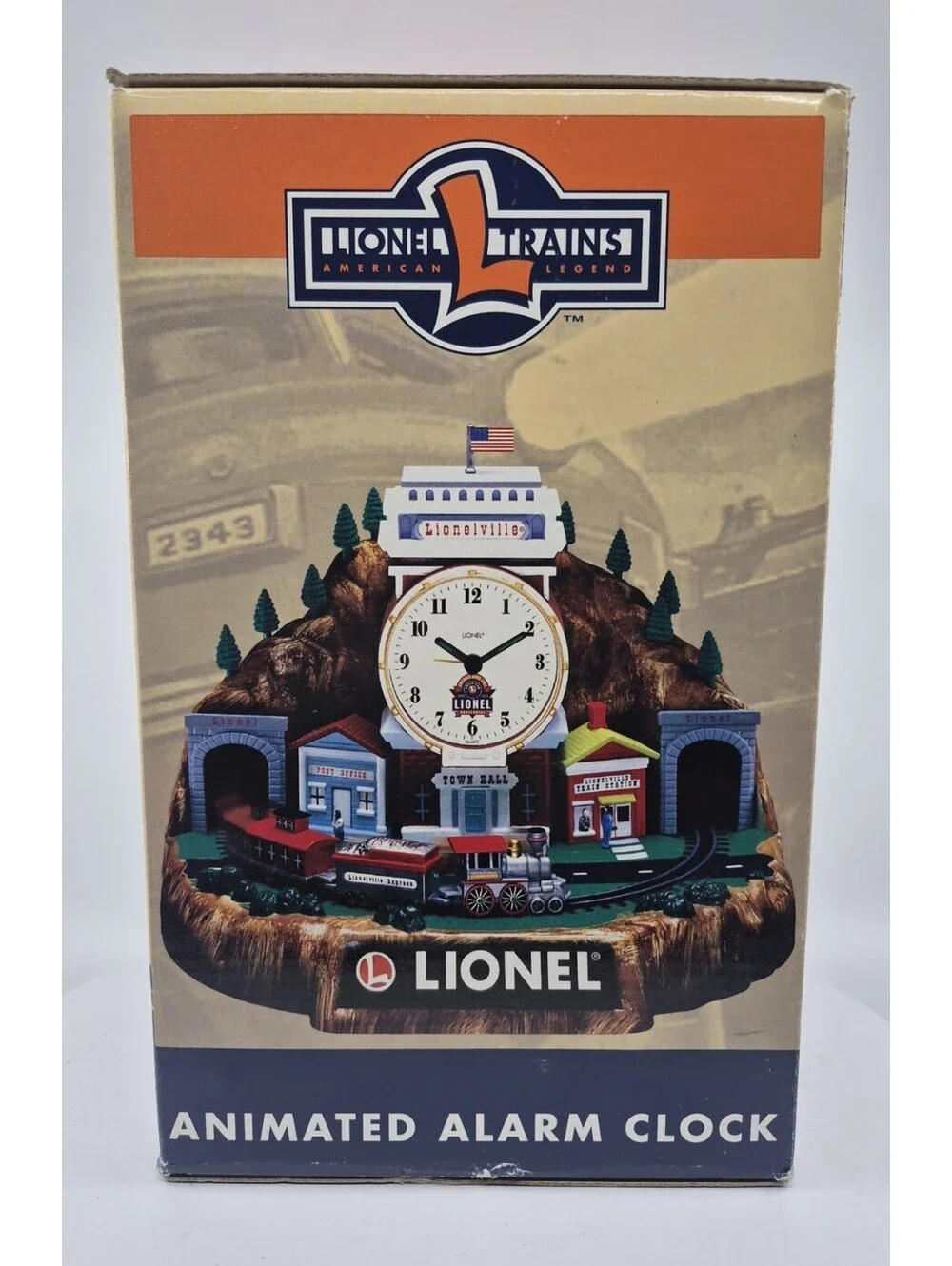 Lionel Trains 100th Anniversary Animated Talking Alarm Clock w/COA  (see desc)